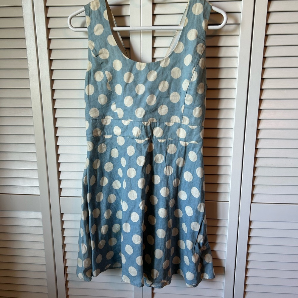 Blue Polka Dot Dress